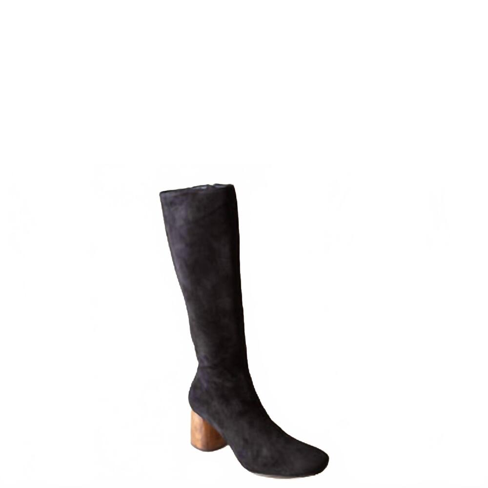 NEW HUMA BLANCO women's tory heels in coal suede